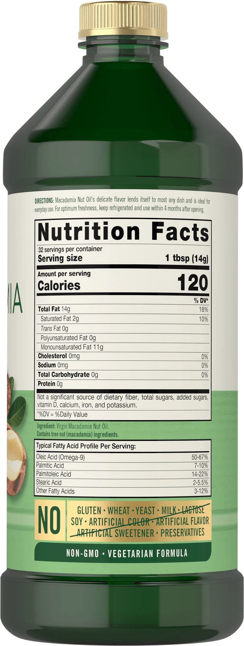 Macadamia Nut Oil (3 Pack), 16 fl oz (473 mL) Bottle