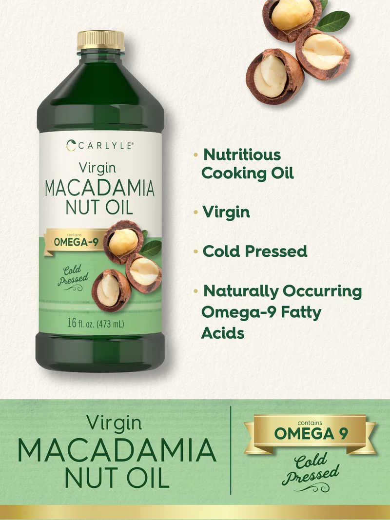 Macadamia Nut Oil (3 Pack), 16 fl oz (473 mL) Bottle