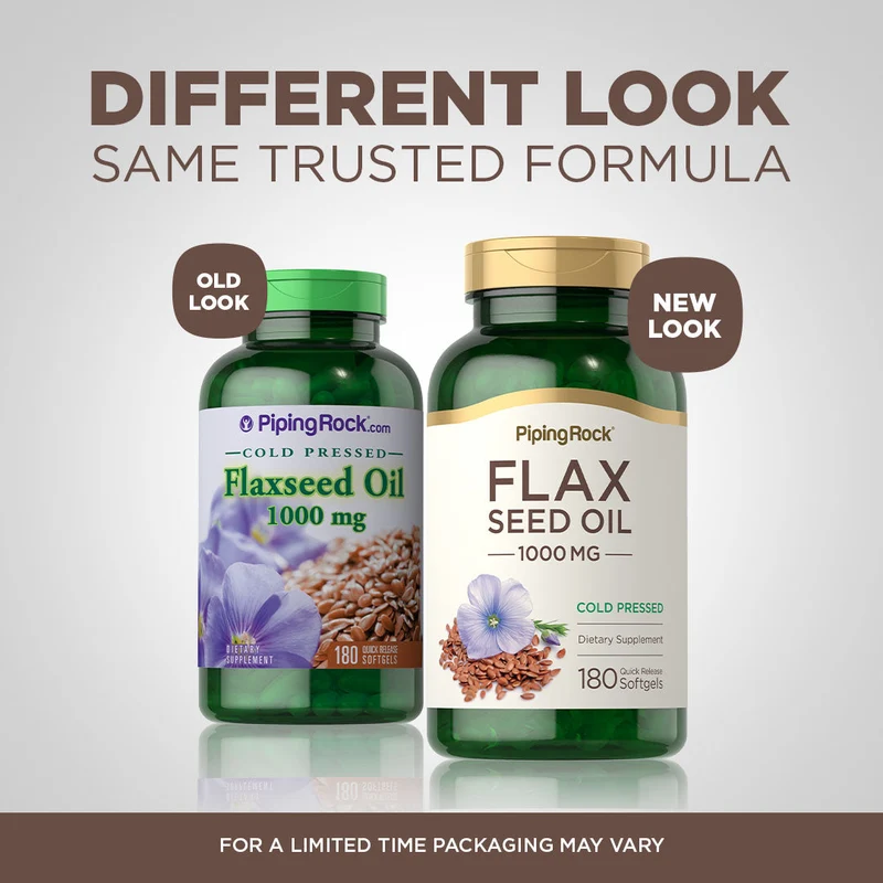 Flaxseed Oil, 1000 mg, 180 Quick Release Softgels, 2 Bottles
