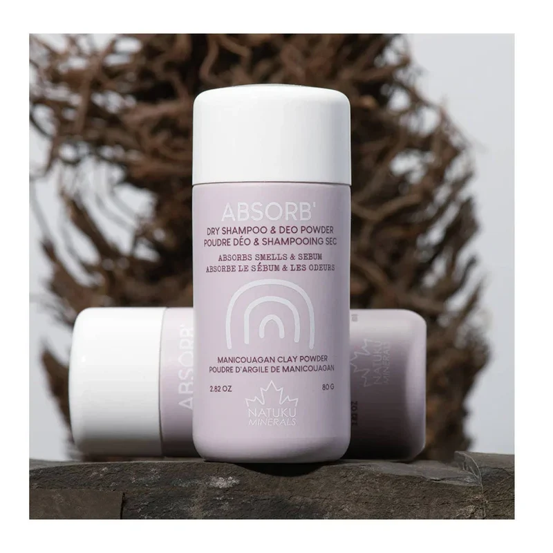 Absorb Poudre Déo & Shampoing Sec Argile de Manicouagan