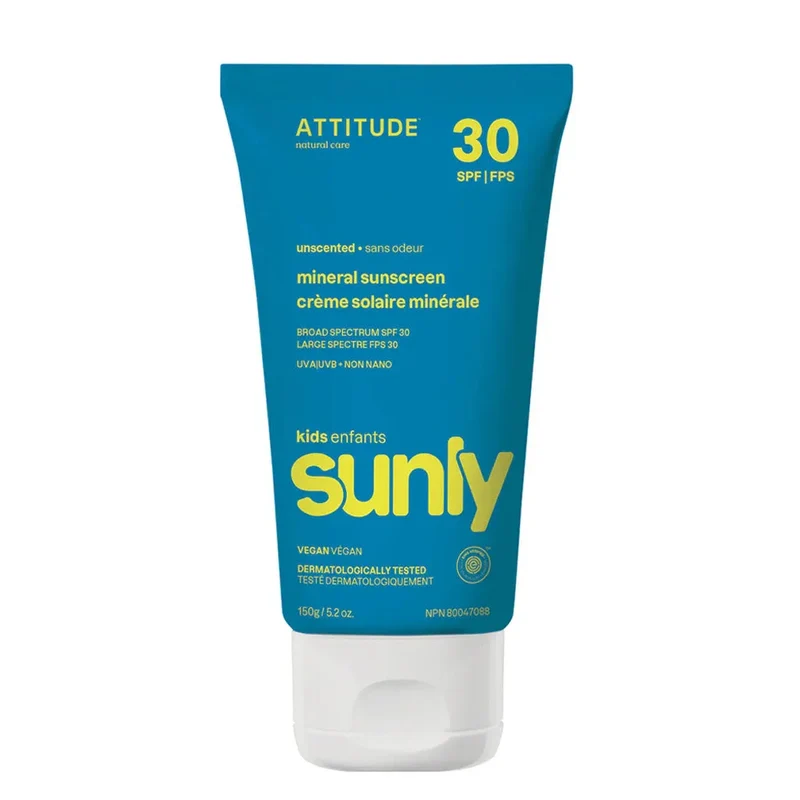 Crème Solaire Minérale Enfants Sunly FPS 30 Sans Odeur
