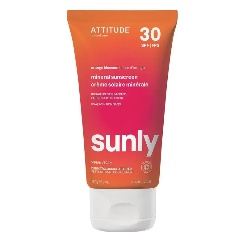 Crème Solaire Minérale Sunly FPS 30 Fleur d'Oranger