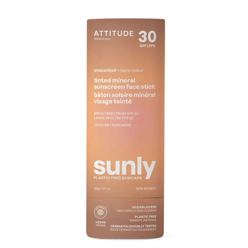 Bâton Solaire Minéral Visage Teinté Sunly Sans Odeur FPS 30