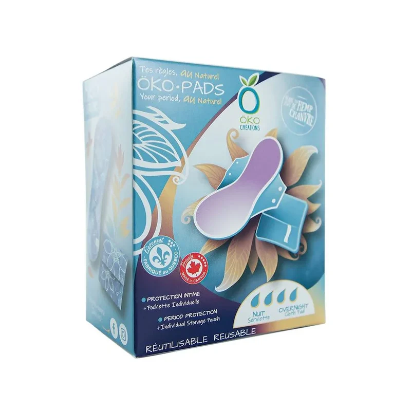 Serviette de Nuit Réutilisable Öko Pads