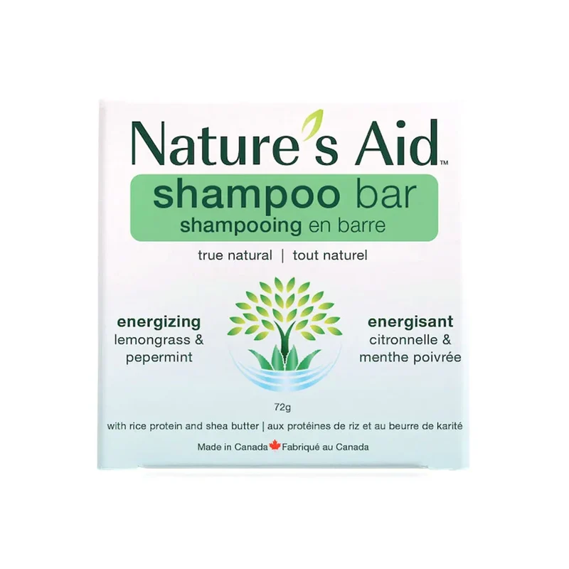 Shampoing en Barre Énergisant Citronnelle et Menthe Poivrée