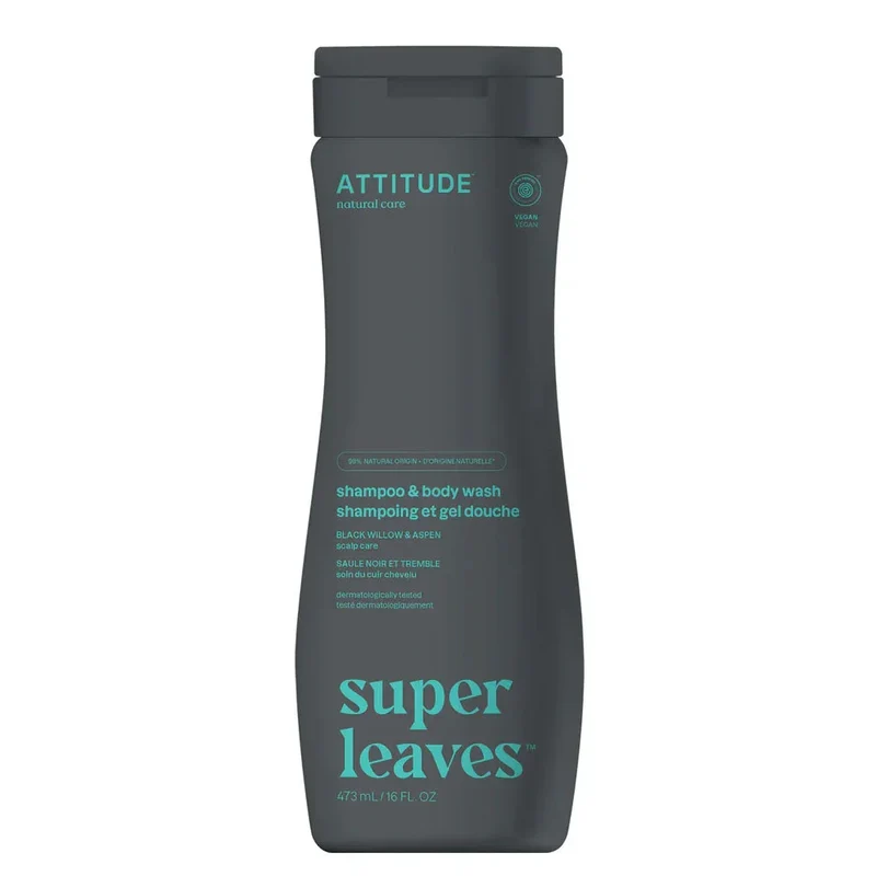 Shampoing et Gel Douche Soin du Cuir Chevelu Saule Noir et Tremble