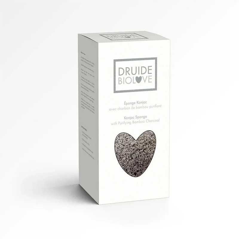 Éponge Konjac avec Charbon de Bambou Purifiant
