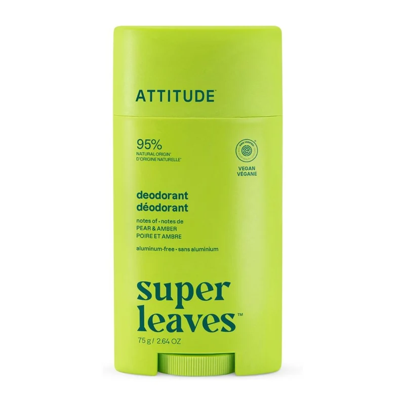Déodorant Super Leaves Poire et Ambre