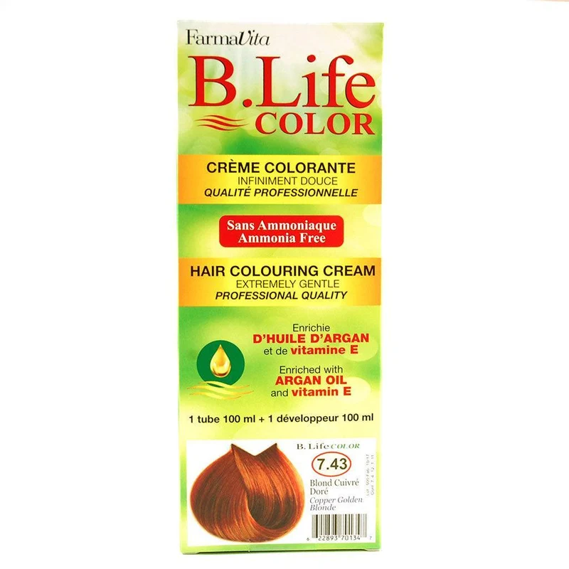 Crème Colorante Blond Cuivré Doré