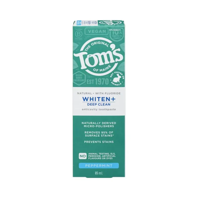 Dentifrice Naturel Blanchir+ Menthe Poivrée