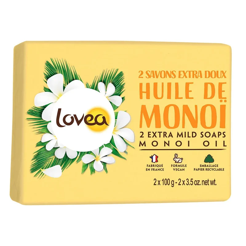 2 Savons Extra-Doux Huile de Monoï