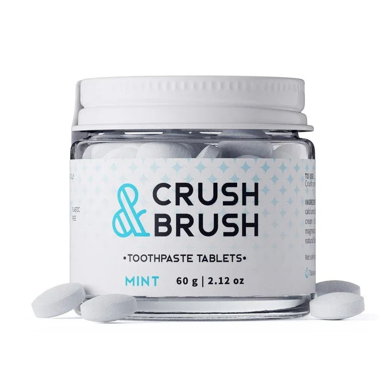 Comprimés de Dentifrice Crush & Brush Menthe
