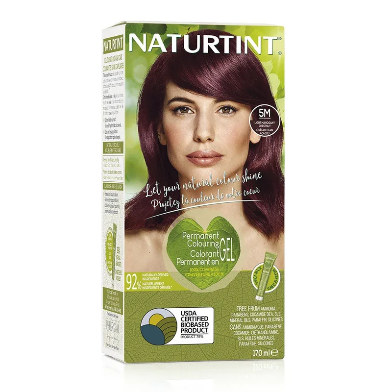 Colorant Permanent Gel Châtain Clair Acajou