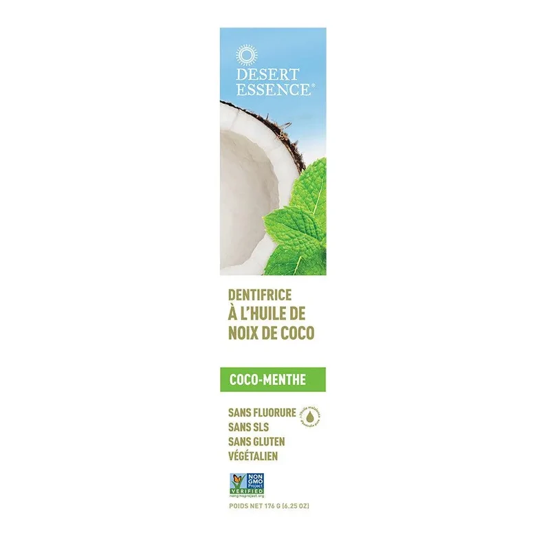 Dentifrice à l'Huile de Noix de Coco et Menthe