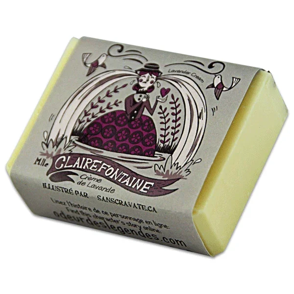 Savon Demoiselle Claire Fontaine à la Crème de Lavande