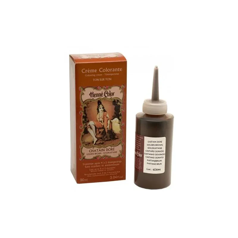 Crème Colorante Henné Color Châtain Doré
