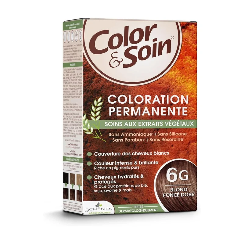 Coloration Permanente Color & Soin Blond Foncé Doré