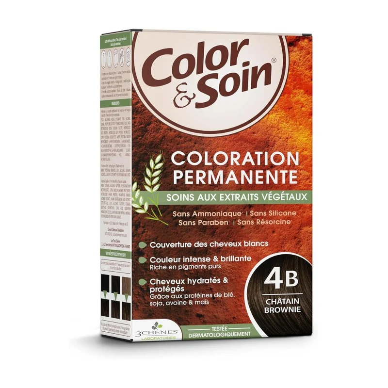 Coloration Permanente Color & Soin Châtain Brownie