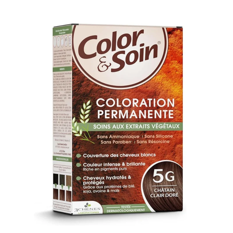 Coloration Permanente Color & Soin Châtain Clair Doré