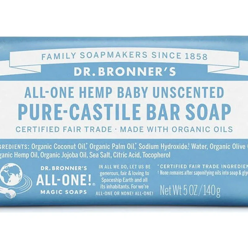 Barre de Savon de Castille Pur - Sans Parfum Bébé