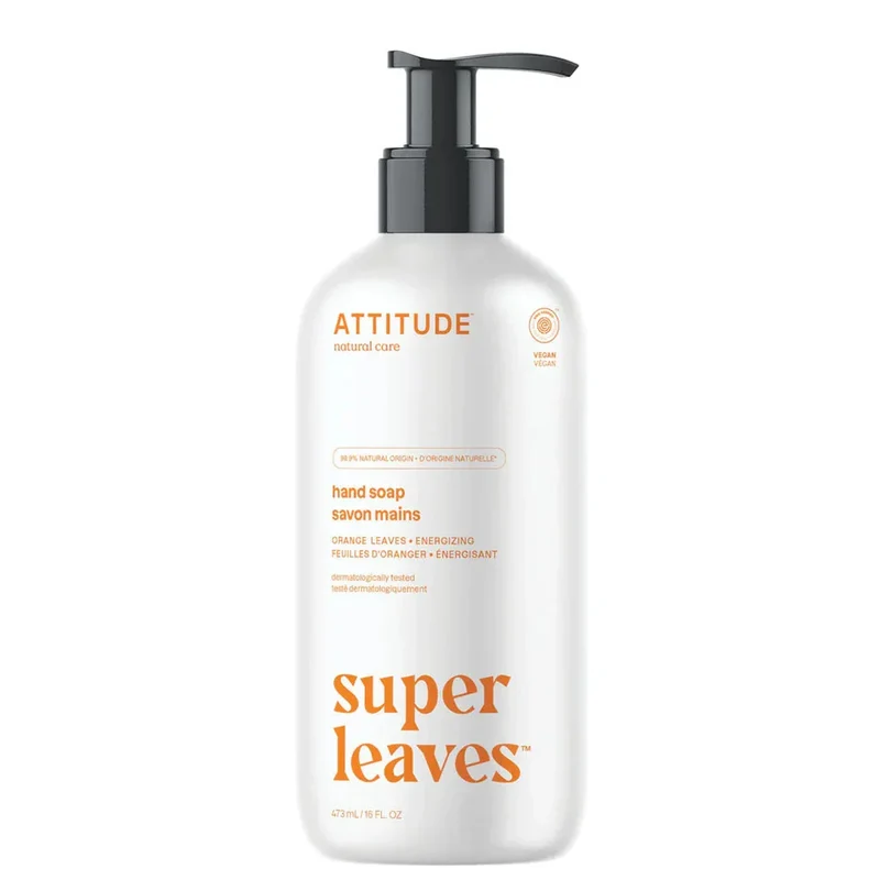 Savon à Mains Super Leaves Énergisant Feuilles d'Oranger