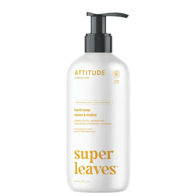 Savon à Mains Super Leaves Vivifiant Feuilles de Citronnier