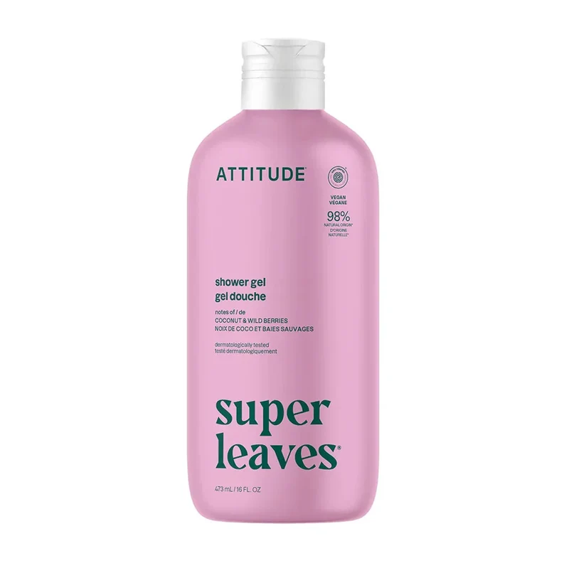 Gel Douche Super Leaves Noix de Coco et Baies Sauvages