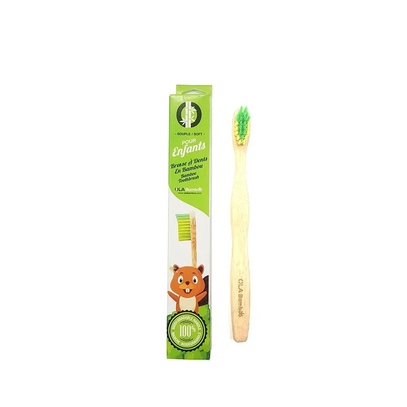 Brosse à Dents en Bambou Souple Pour Enfants