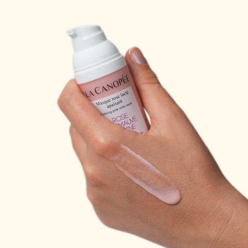 Masque rose lacté apaisant