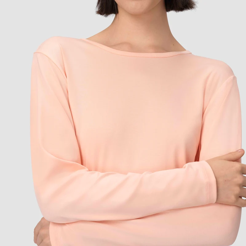 Eliot Long Sleeve Tee - Soft Salmon