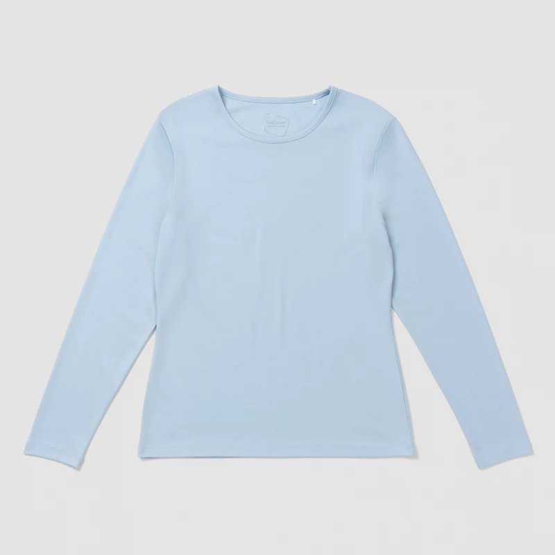 Eliot Long Sleeve Tee - Blue Aura