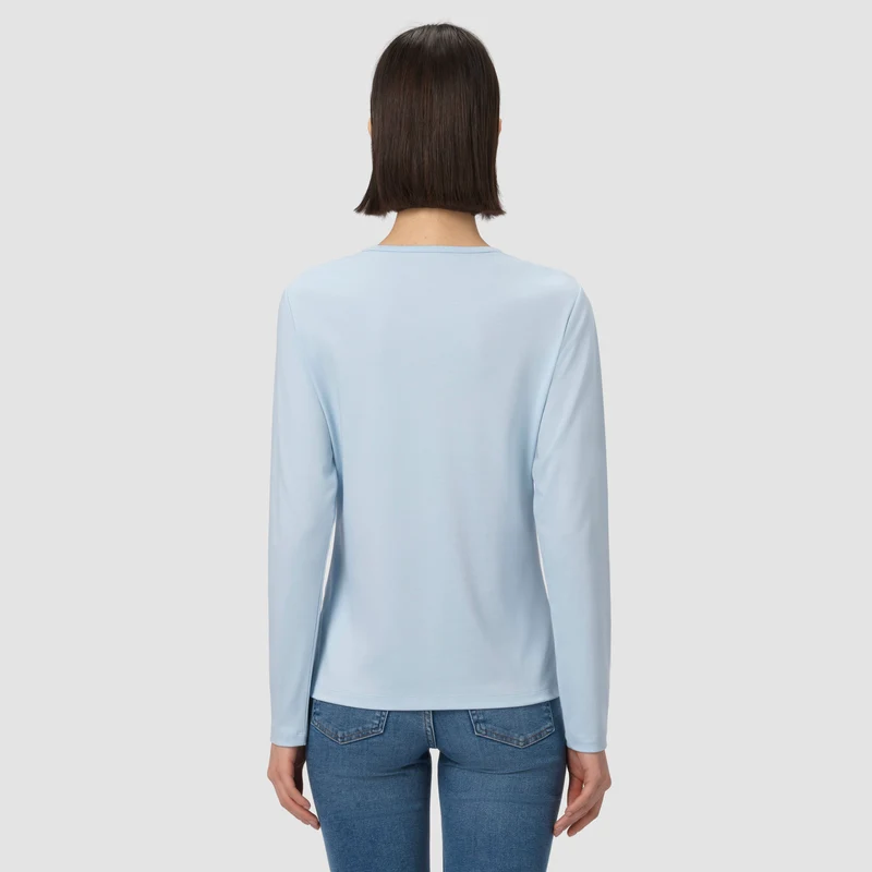 Eliot Long Sleeve Tee - Blue Aura