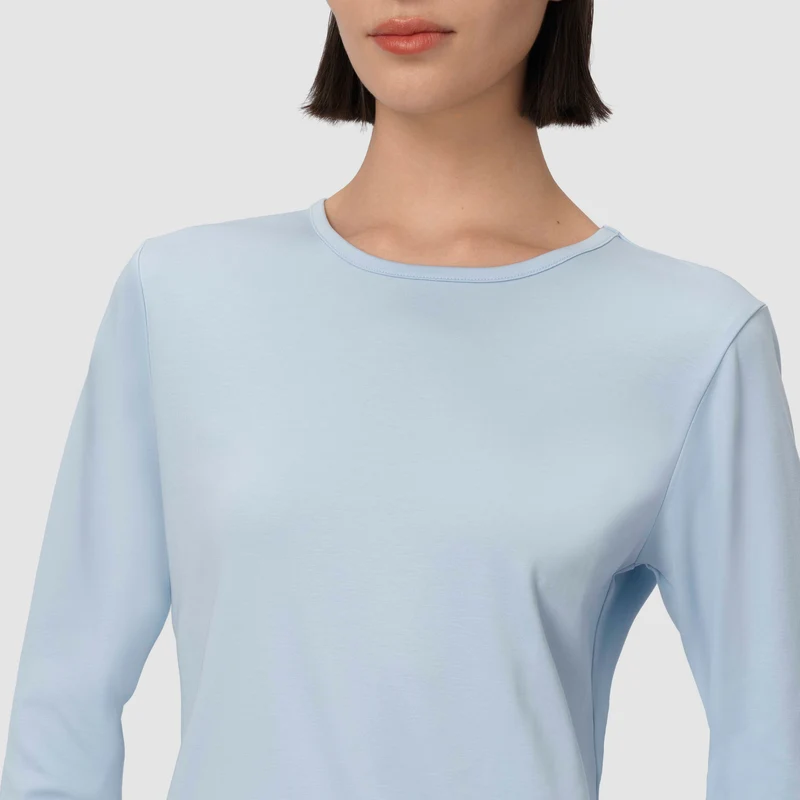 Eliot Long Sleeve Tee - Blue Aura