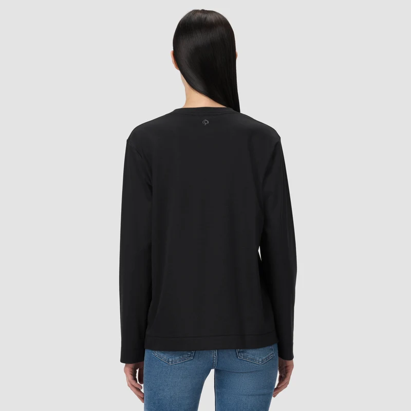 Sophie Long Sleeve Tee - Black Noir