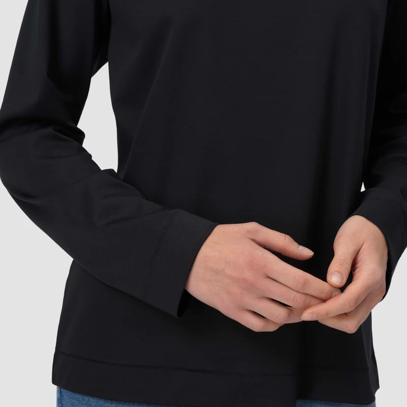 Sophie Long Sleeve Tee - Black Noir