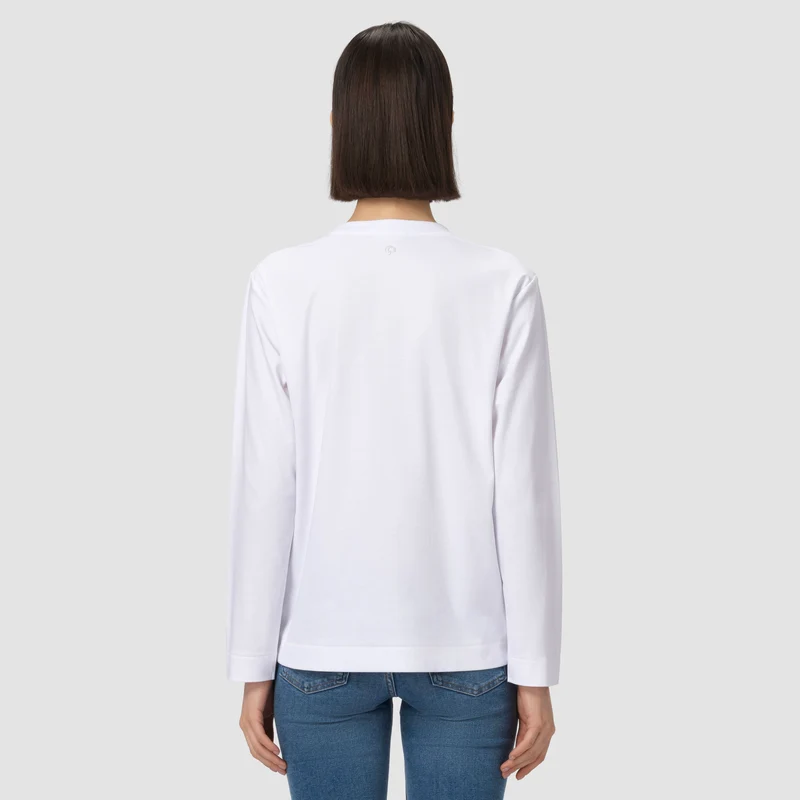 Sophie Long Sleeve Tee - Pure White