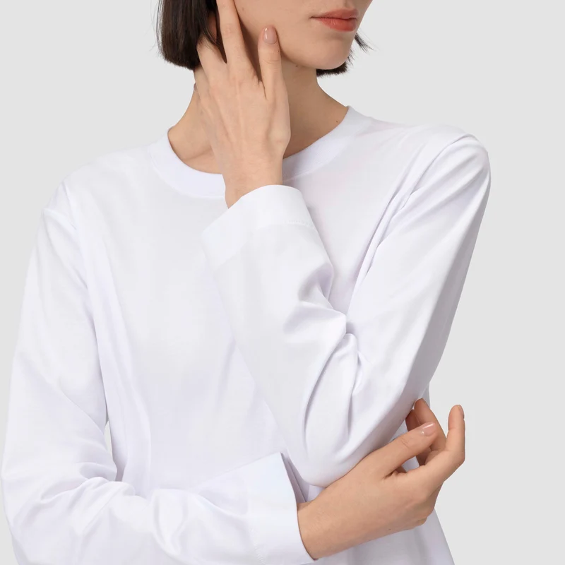 Sophie Long Sleeve Tee - Pure White