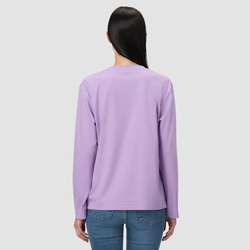 Sophie Long Sleeve Tee - Quiet Lavender