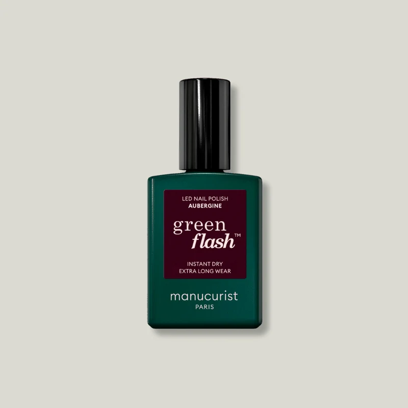 Vernis semi-permanents Green Flash LED - Aubergine
