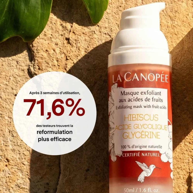 Masque exfoliant aux acides de fruits