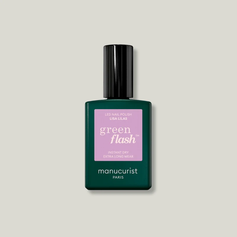 Vernis semi-permanents Green Flash LED - Lisa Lilas