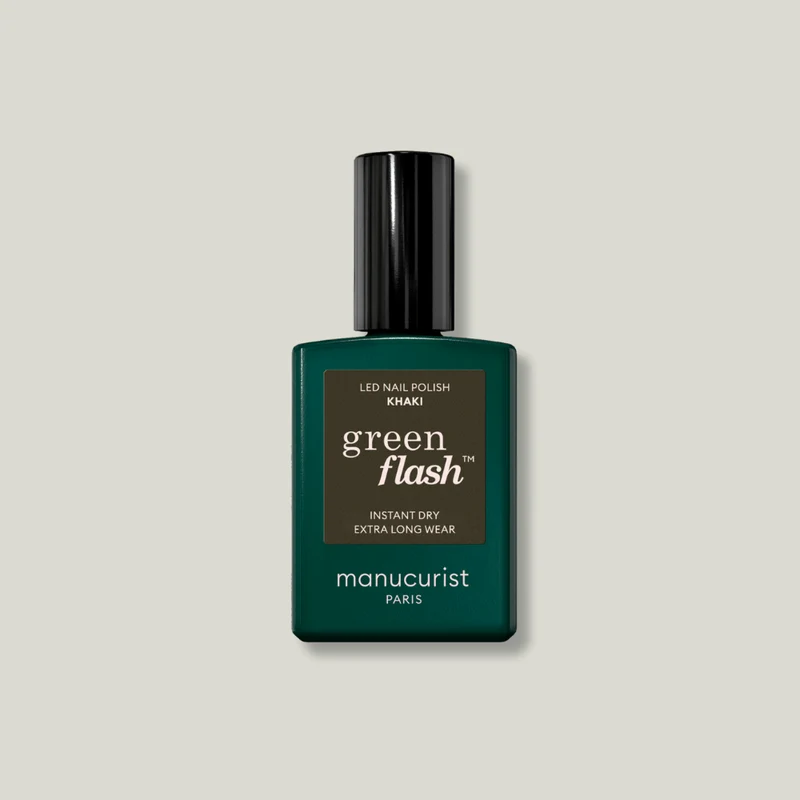 Vernis semi-permanents Green Flash LED - Khaki