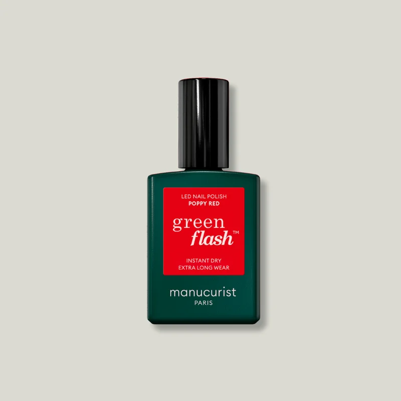 Vernis semi-permanents Green Flash LED - Poppy Red