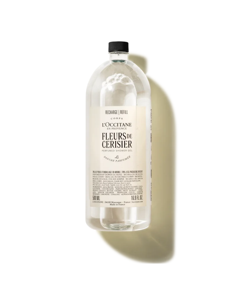 L'Occitane Recharge Gel Douche parfumé Fleurs de Cerisier 500ml