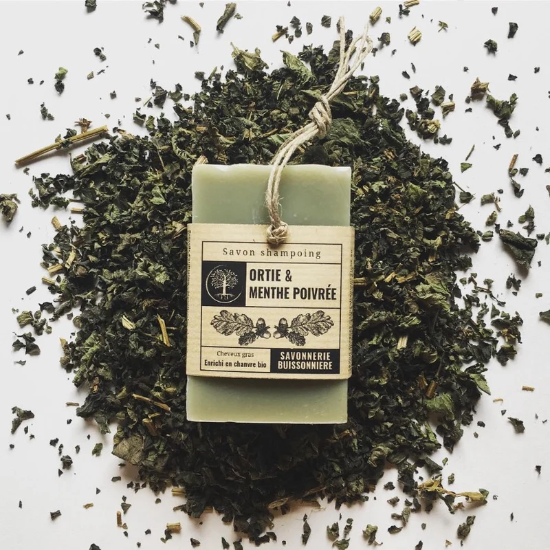 Savon shampoing - Ortie & Menthe poivrée