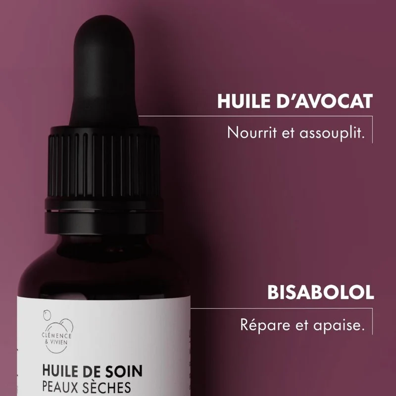 Huile de soin peaux sèches