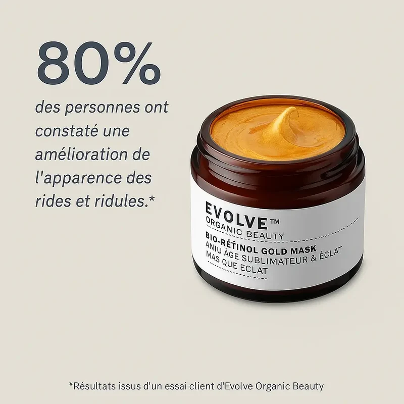 Masque Bio-rétinol Gold - éclat anti-âge