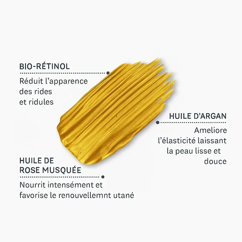 Masque Bio-rétinol Gold - éclat anti-âge