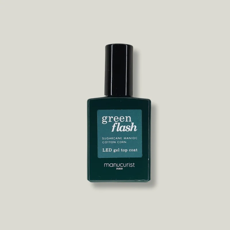 Top Coat Semi-permanent Green Flash