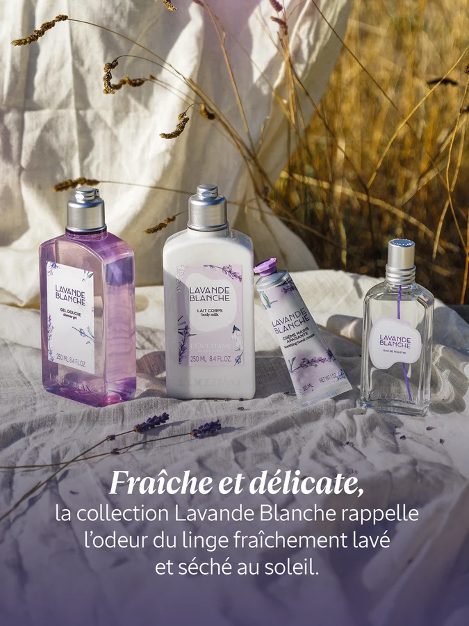 L'Occitane Lait Corps Lavande Blanche 250 ml